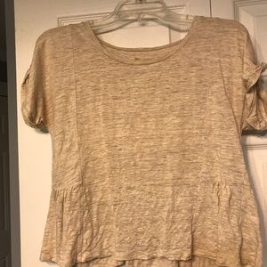 cropped Madewell top, cream